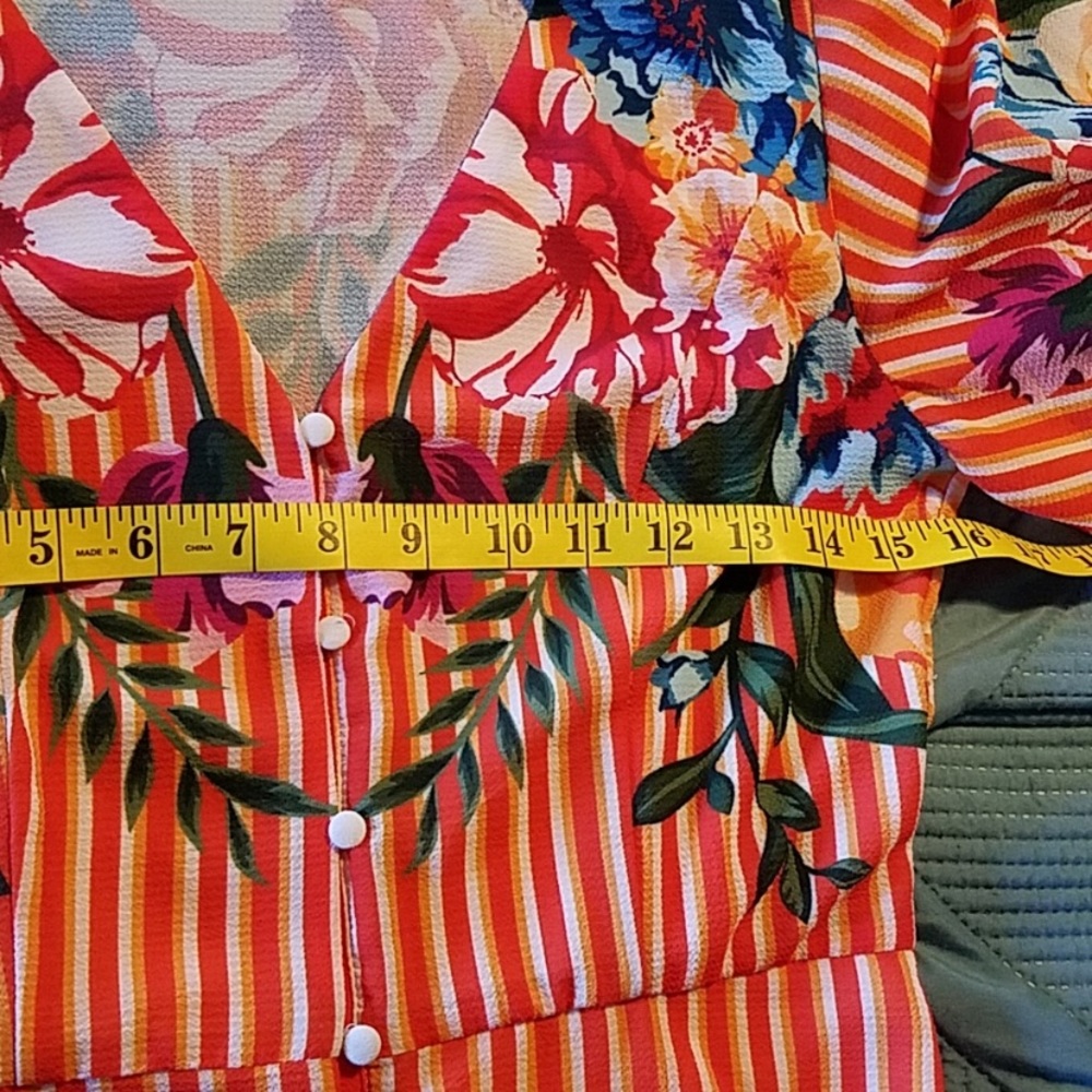 NWOT LULU’STROPICAL FLORAL FULL SKIRT MAXI DRESS - Picture 9 of 13